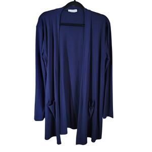 Zenana Open Front Long Sleeve Cardigan with Pockets